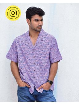Chidiyaa - Jilibi Butterfly Breeze Hand Block Printed Pure Cotton Shirt