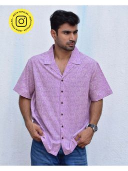 Chidiyaa - Jilibi Zen Garden Hand Block Printed Pure Cotton Shirt