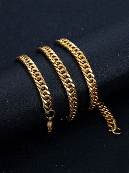 Yellow Chimes - Men Gold-Toned Gold-Plated Chain