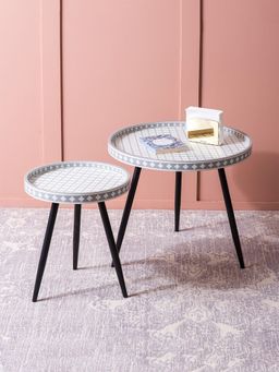 Nestroots - Metal Mosaic: Contemporary Side Table (Pack of 2)