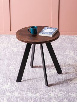 Nestroots - Fusion Forte: Contemporary Wood and Metal Side table