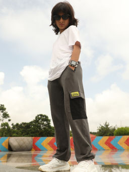 Napchief - Kids Vibe Check Dark Grey Joggers