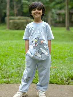 Napchief - Kids Blue Tom and Jerry Chase T-shirt & Joggers
