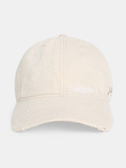 Jack & Jones - Beige Ripped Denim Cap