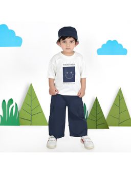 MASHUP - Cool Trio Drop Shoulder T-Shirt, Baggy Pant & Bucket Cap (Set of 3)