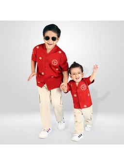 MASHUP - Stylish Threads Embroidered Shirt and Pant (Set of 2)