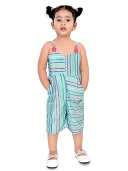 Pragya Exclusive - Aqua Stripes Jumpsuit