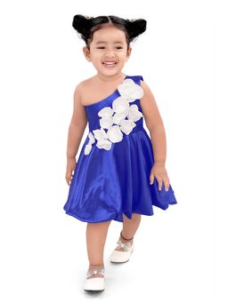 Pragya Exclusive - Royal Blue One Shoulder Dress