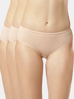 Jockey - SW02 Women High Coverage Cotton Elastane Hipster - Assorted (Pack of 3)