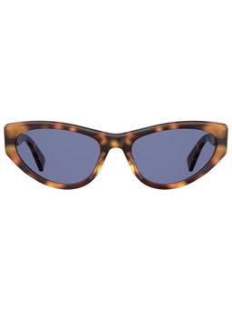 Moschino - Women UV Protected Polarized Full Rim Blue Lens Cat Eye Sunglasses - 20325808656KU (56)