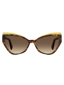 Moschino - Women UV Protected Full Rim Brown Lens Butterfly Sunglasses - 203260HJV58HA (58)