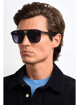 Polaroid - Men UV Protected Polarized Full Rim Grey Lens Square Sunglasses - 20431280757WJ (57)