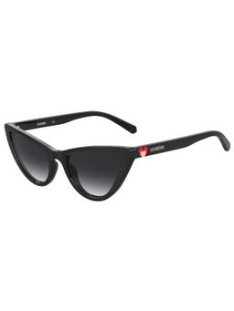 MOSCHINO LOVE - Women UV Protected Polarized Full Rim Grey Lens Cat Eye Sunglasses (54)