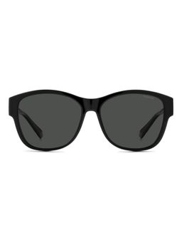 Polaroid - Unisex UV Protected Full Rim Grey Lens Rectangle Sunglasses - 20573208A58M9 (58)