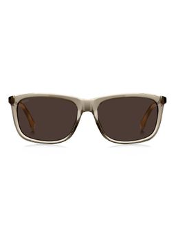 Hugo Boss - Men UV Protected Polarized Full Rim Brown Lens Rectangle Sunglasses - 205958WR95770 (57)