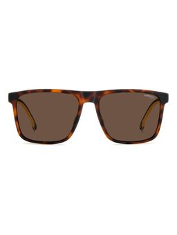 CARRERA - Men UV Protected Polarized Full Rim Brown Lens Rectangle Sunglasses - 206300N9P5770 (57)