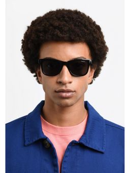 Polaroid - Unisex UV Protected Full Rim Grey Lens Rectangle Sunglasses - 20636780751M9 (51)