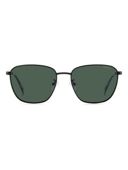 Polaroid - Men UV Protected Polarized Full Rim Green Lens Rectangle Sunglasses - 20641000356UC (56)