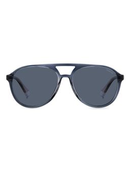 Polaroid - Unisex UV Protected Polarized Full Rim Blue Lens Aviator Sunglasses - 20673009V56C3 (56)
