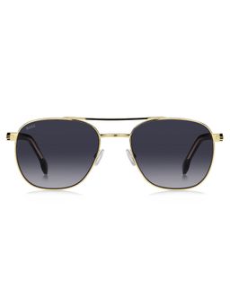 Hugo Boss - Men UV Protected Polarized Full Rim Grey Lens Rectangle Sunglasses - 207547RHL569O (56)