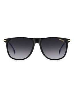 CARRERA - Men UV Protected Polarized Full Rim Grey Lens Rectangle Sunglasses - 2078799ZJ579O (57)