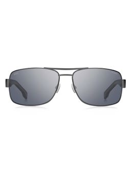 Hugo Boss - Men UV Protected Polarized Full Rim Grey Lens Navigator Sunglasses - 208025R8062EX (62)