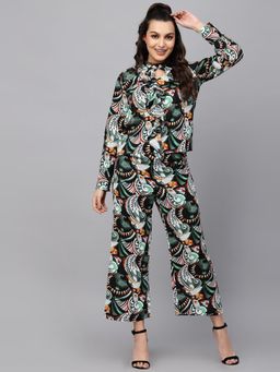 Mafadeny - Green Floral Regular Co-Ord Set