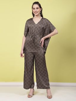 Mafadeny - Green Printed Regular Co-Ord Set