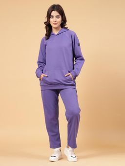 RIGO - Purple Solid Oversized Co-Ord Set
