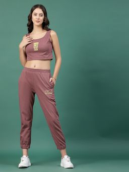 RIGO - Mauve Printed Slim Co-Ord Set
