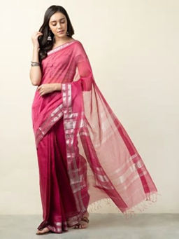 Fabindia - Cotton Silk Stitched Sari