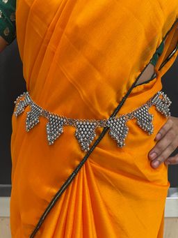 Digital Dress Room - Banjara Kamarbandh Bohemian Oxidized Silver Fancy Ghungroo Waist Belt