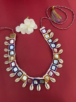 Digital Dress Room - Banjara Kamarbandh Fabric Embroidery Mirror Work Sea Shell Waist Belt