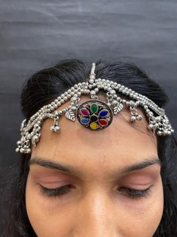 Digital Dress Room - Matha Patti Leaf Enamel/Ghungroo Design