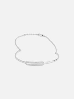 Mia by Tanishq - Radiance Link Silver Bracelet