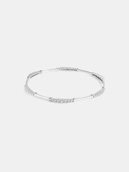 Mia by Tanishq - Radiant Glow Silver Bangle