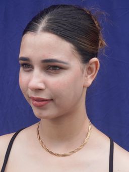 Niscka - 18K Gold Plated Snake Choker Necklace