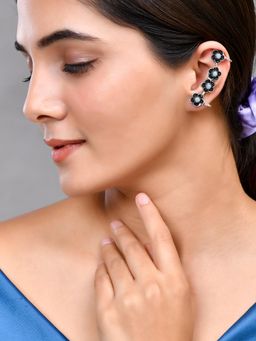 Silvermerc Designs - Oxidised Silver Earcuffs