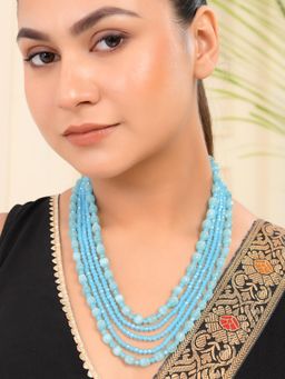 Silvermerc Designs - Pearl Layered Necklace with Beads