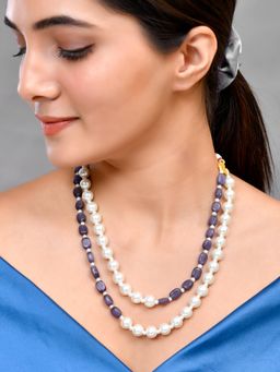 Silvermerc Designs - Beads Double Pearl Necklace