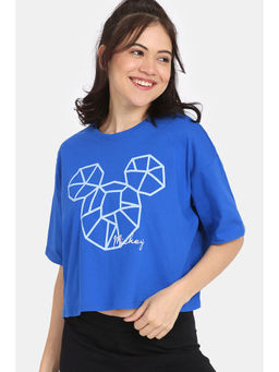 Zivame - Rosaline Mickey & Donald Knit Skydiver Cotton Sleep Top