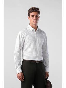 Peter England - Men White Nuvo Fit Shirt