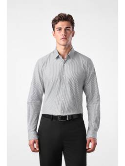 Peter England - Men Medium Grey Nuvo Fit Shirt
