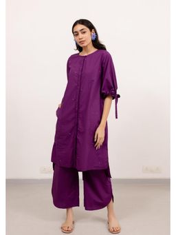 Silai Studio - Jaamun Button-Down Tunic With Pant