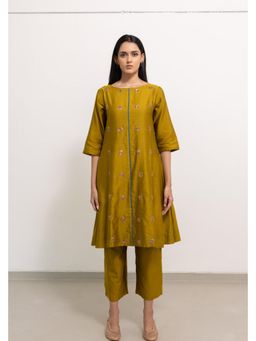 Silai Studio - Shaya Moons Gold Chanderi Co-Ord
