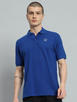 Griffel - Mens Teddy Logo Cotton Polo Royal T-shirt