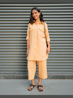 SURMA - Peach Bougainvillea Co-Ords Set