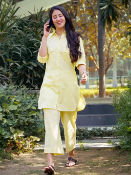 SURMA - Yellow Bougainvillea Co-Ords Set
