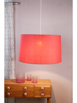 Freedom Tree - Solid Red Drum Taper Lamp Shade