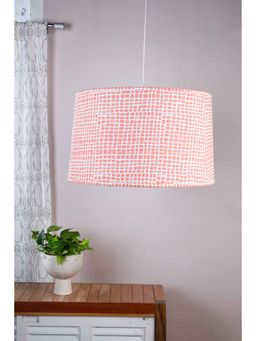 Freedom Tree - Grille Pink-Black Taper Lamp Shade